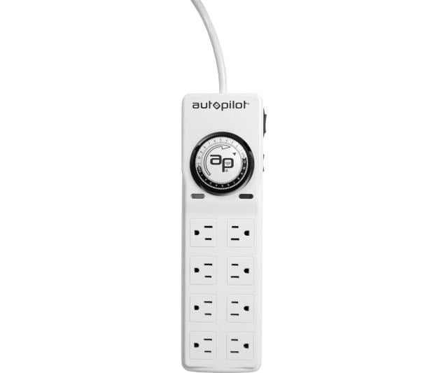 Autopilot Dual Outlet 7-Day Grounded Digital Programmable Timer, 1725W,  15A, 1 Second On/Off